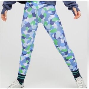 OFFLINE by Aerie Real Me 7/8 High Rise Crossover Leggings Blue Green Camo Large